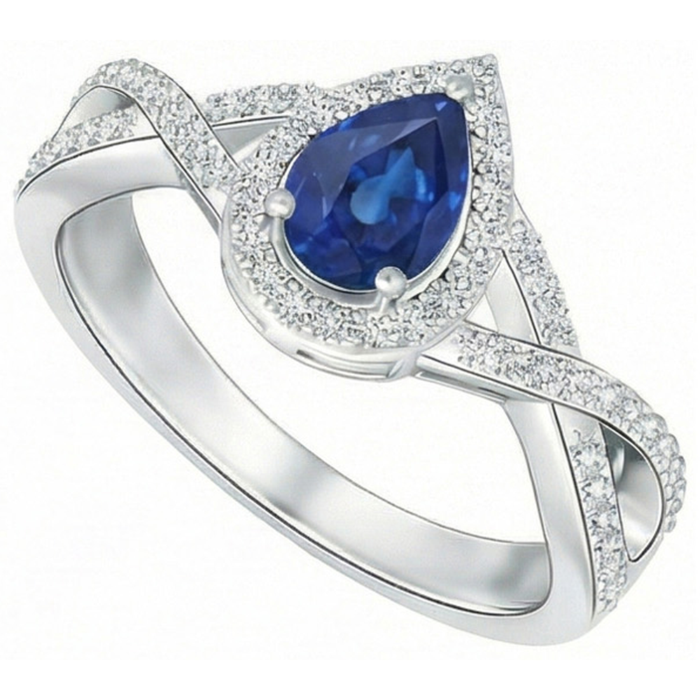 echter round diamant 4.90Karat ring Vorderansicht