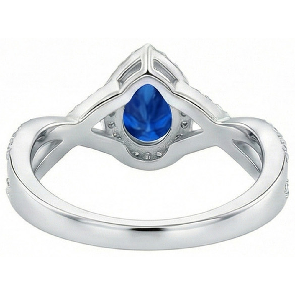 echter round diamant 4.90Karat ring Profilansicht