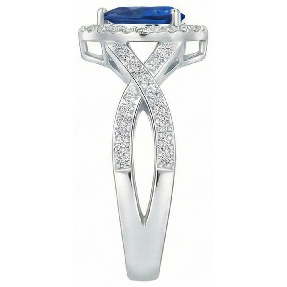 echter round diamant 4.90Karat ring Detailansicht