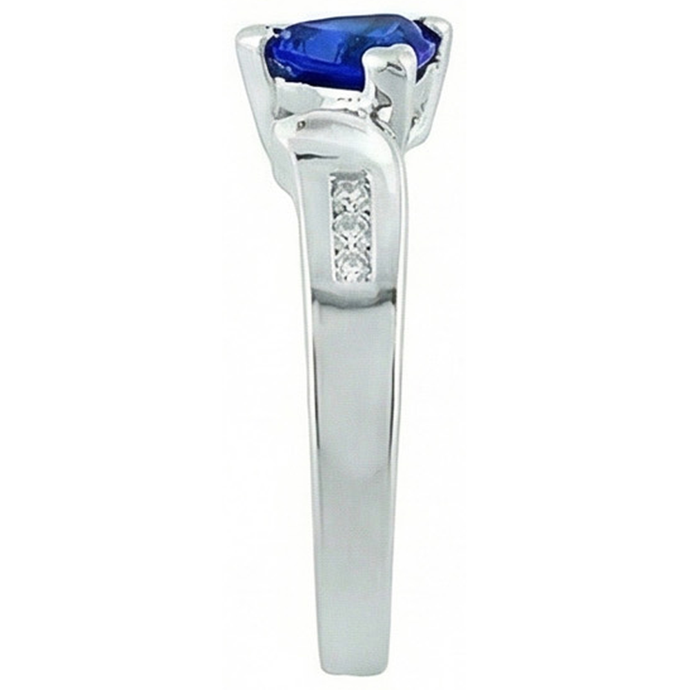 echter round diamant 1.21Karat ring Draufsicht