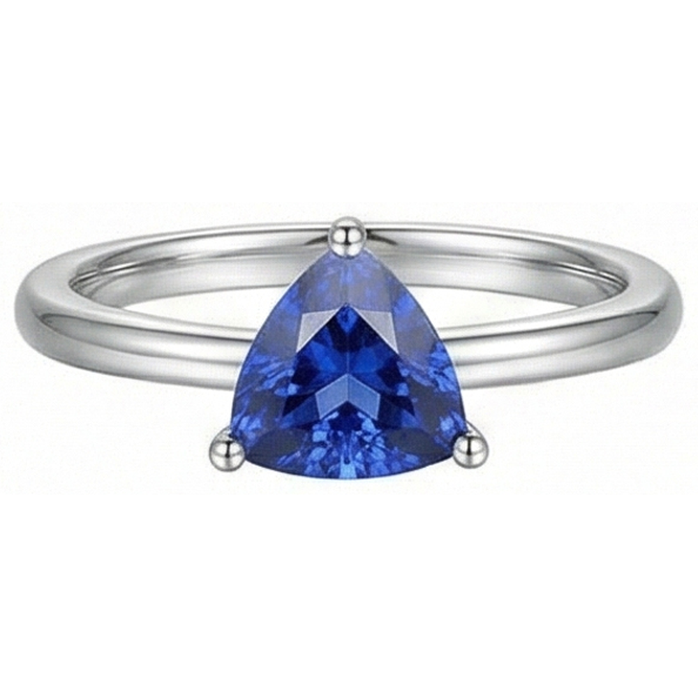 echter trillion diamant 1.50Karat ring Draufsicht
