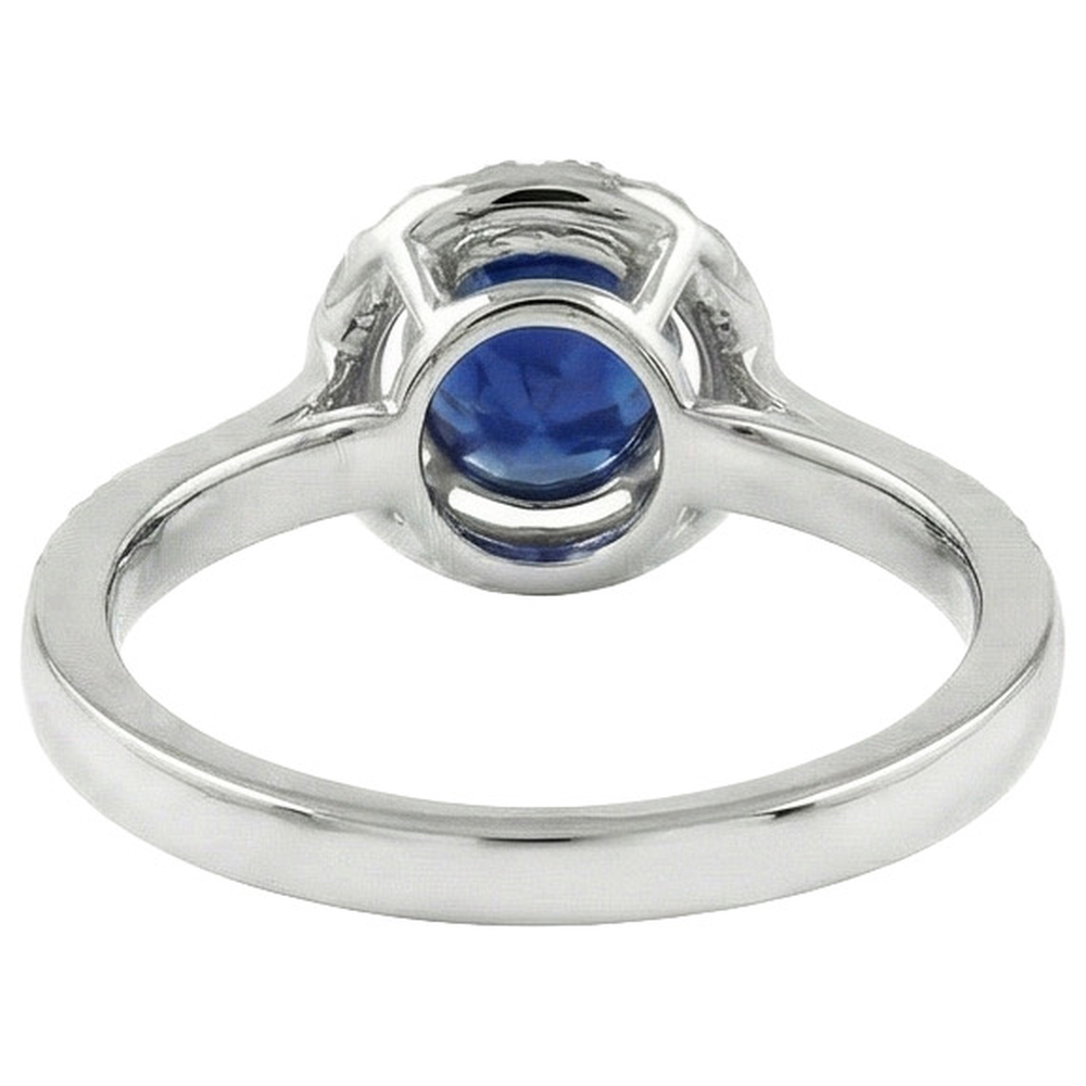 echter round diamant 2.5Karat ring auf Weiß