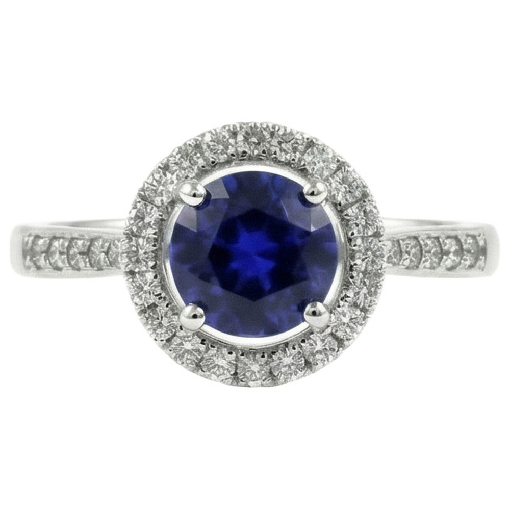 echter round diamant 2.5Karat ring Seitenansicht