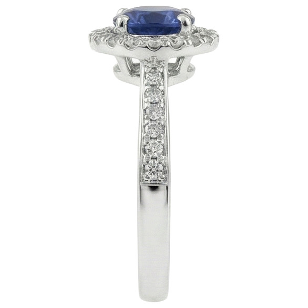 echter round diamant 2.5Karat ring Profilansicht