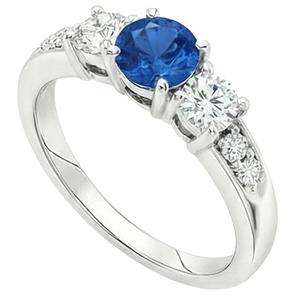 echter round diamant 3.40Karat ring Vorderansicht