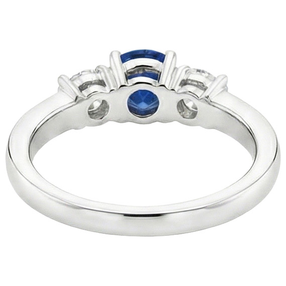 echter round diamant 3.40Karat ring Profilansicht