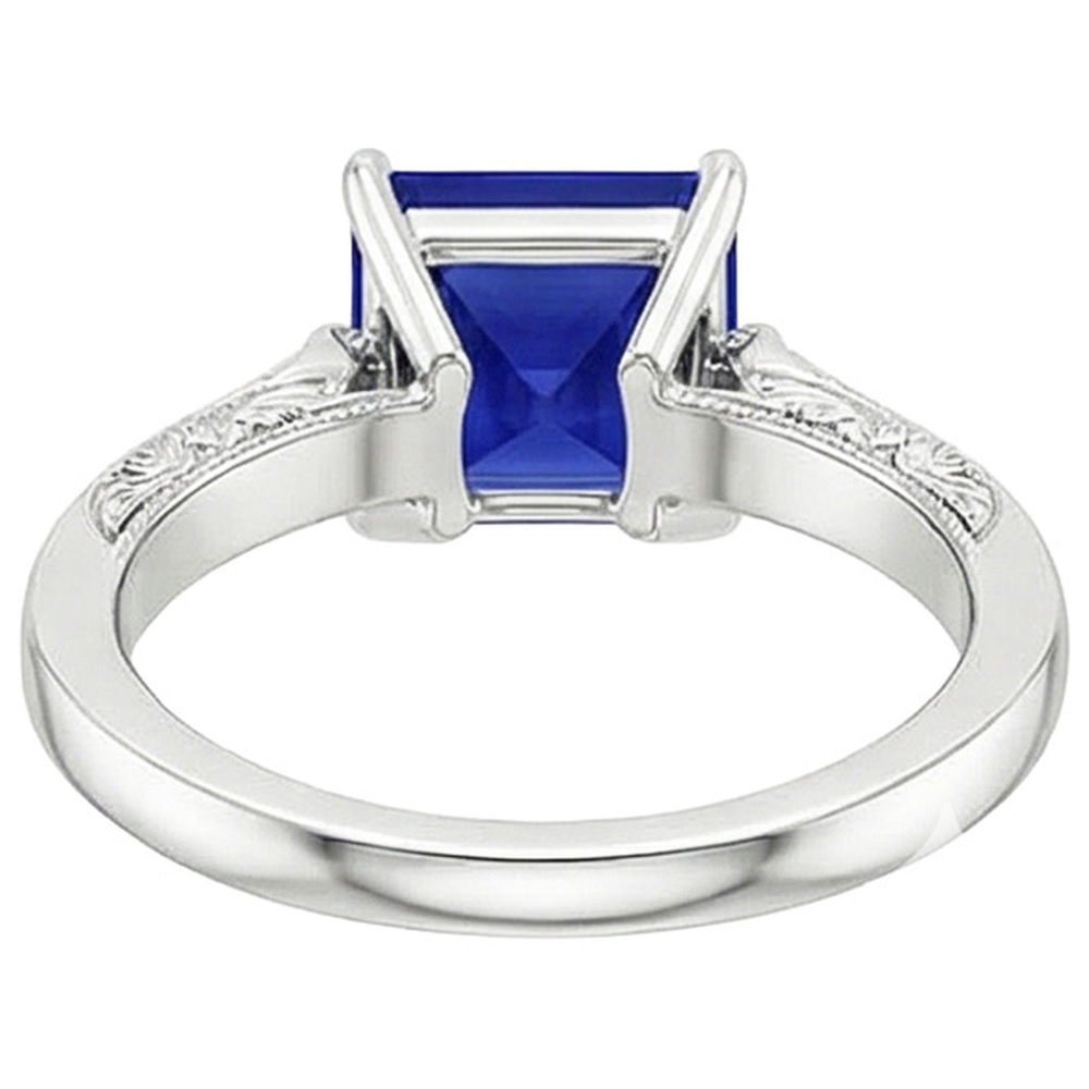 echter round diamant 5.25Karat ring Seitenansicht