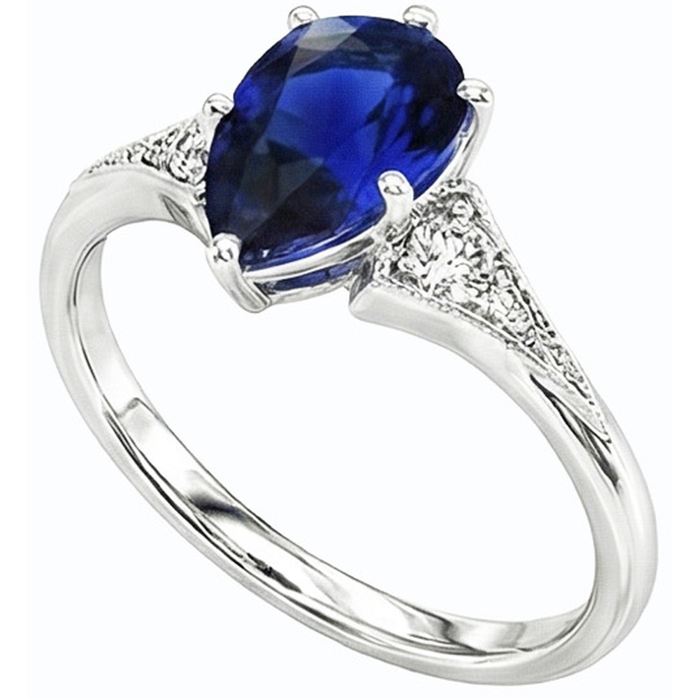 echter baguette diamant 1.75Karat ring Vorderansicht