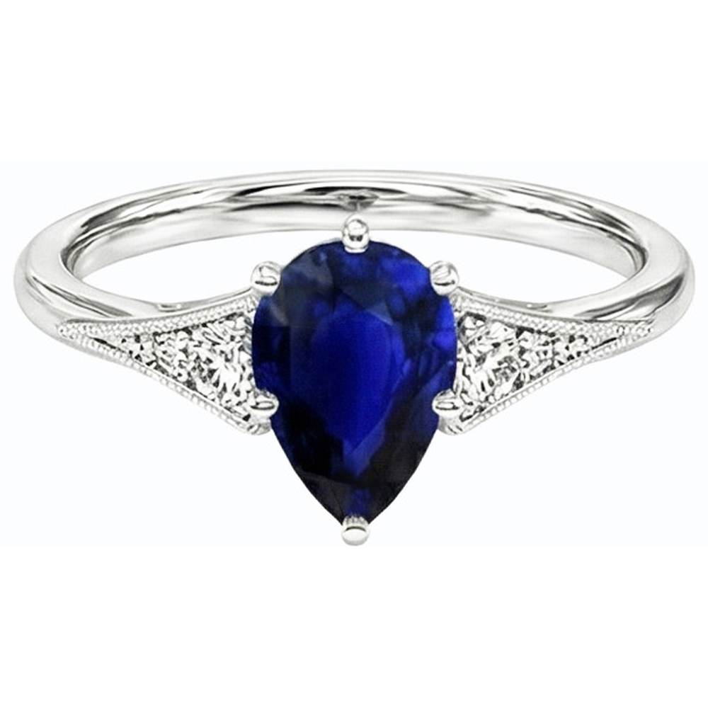 echter baguette diamant 1.75Karat ring Draufsicht