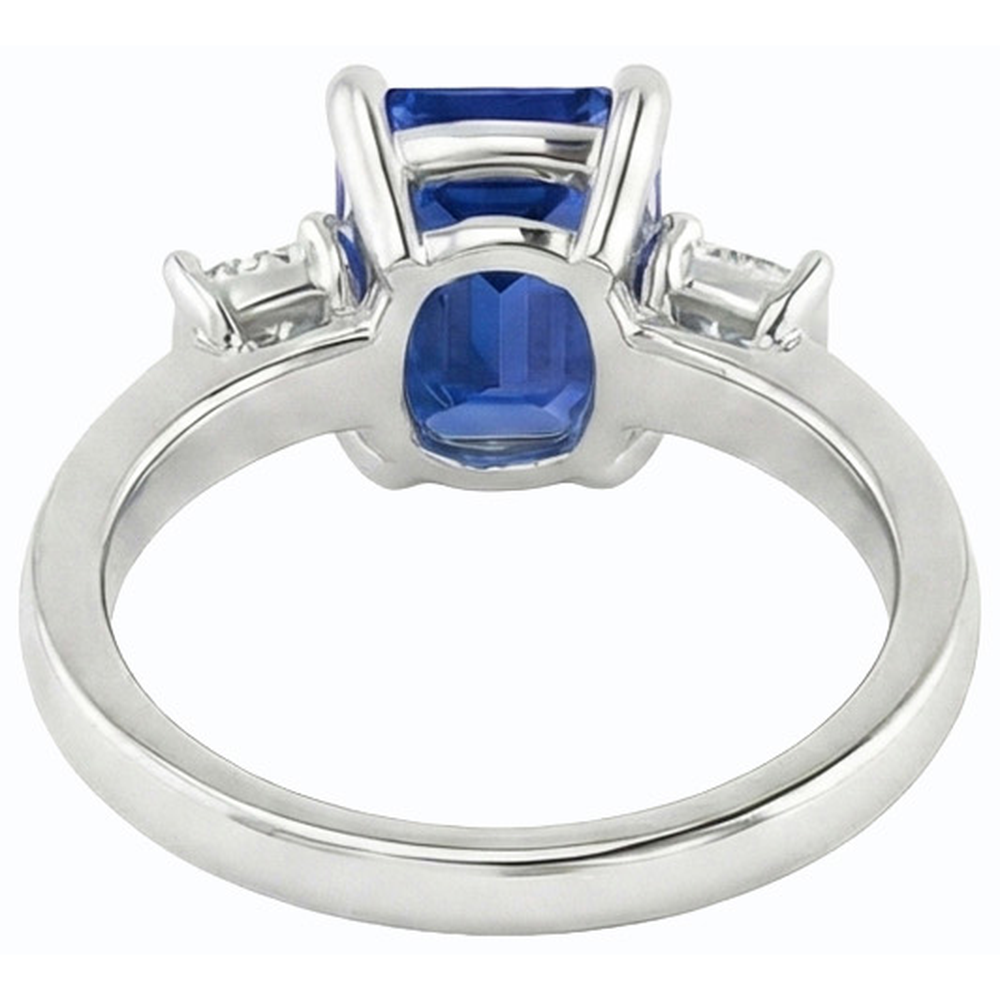 echter round diamant 2.50Karat ring Seitenansicht