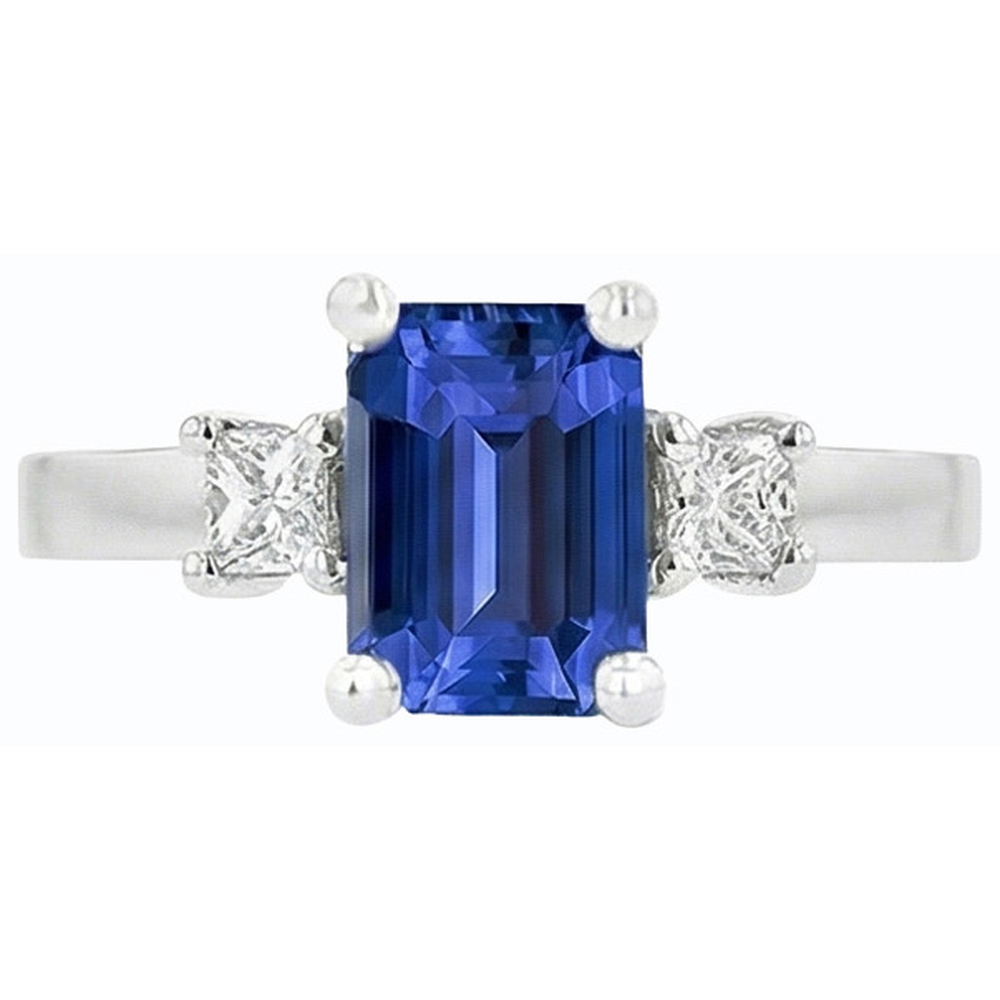echter round diamant 2.50Karat ring auf Weiß