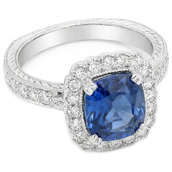 Echter Saphir Ring 4 Karat