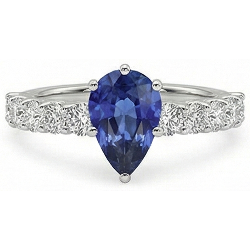 echter round diamant 2Karat ring Detailansicht