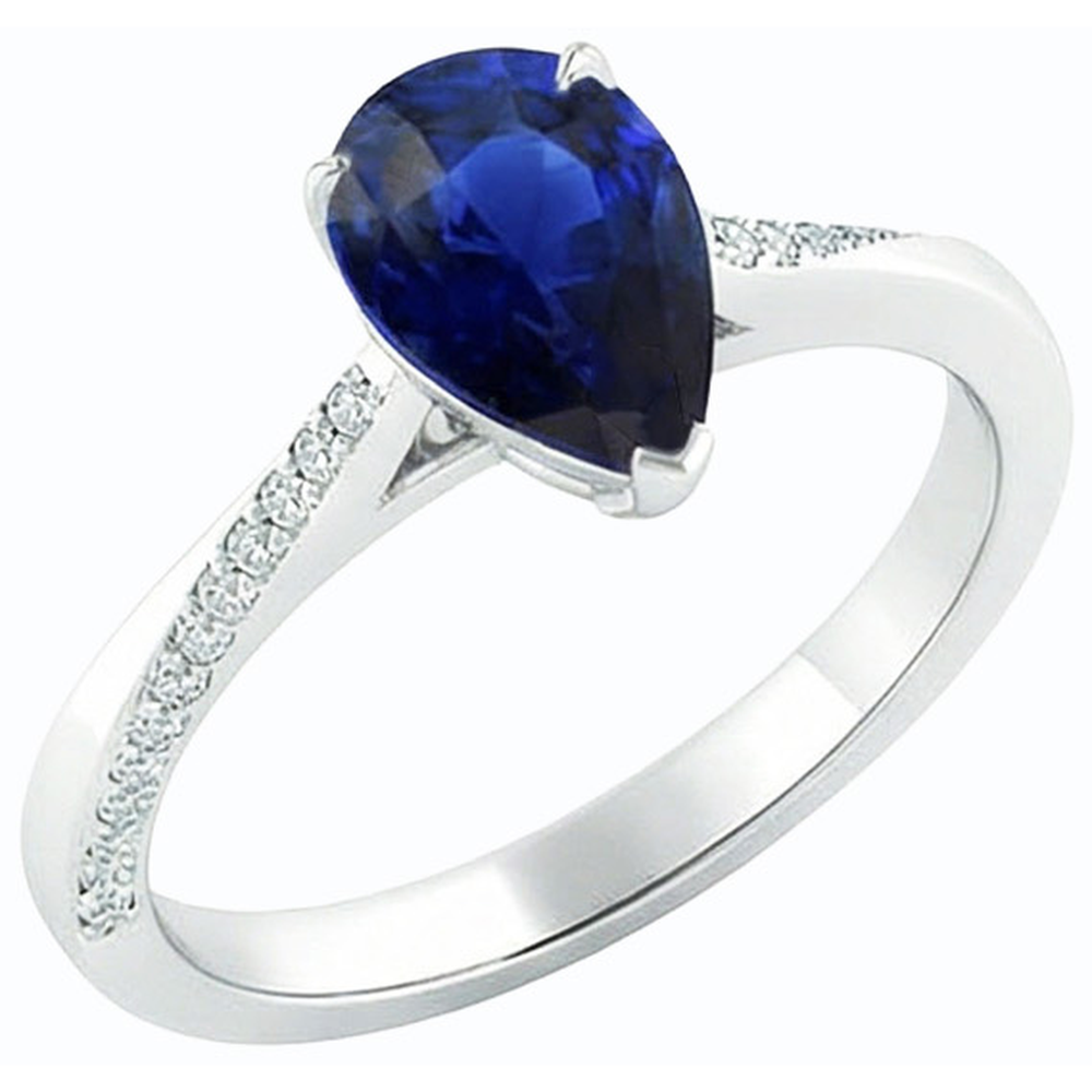 echter round diamant 2.50Karat ring Seitenansicht