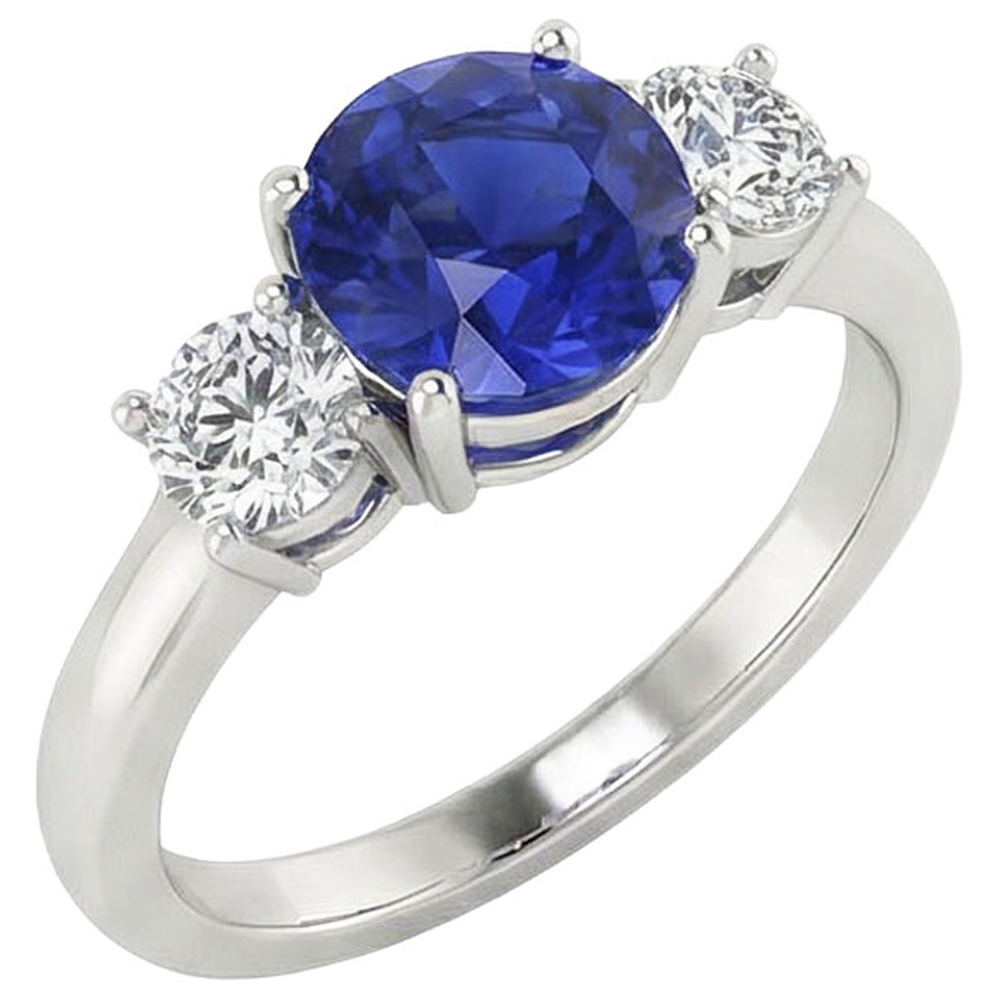 echter round diamant 5Karat ring Seitenansicht