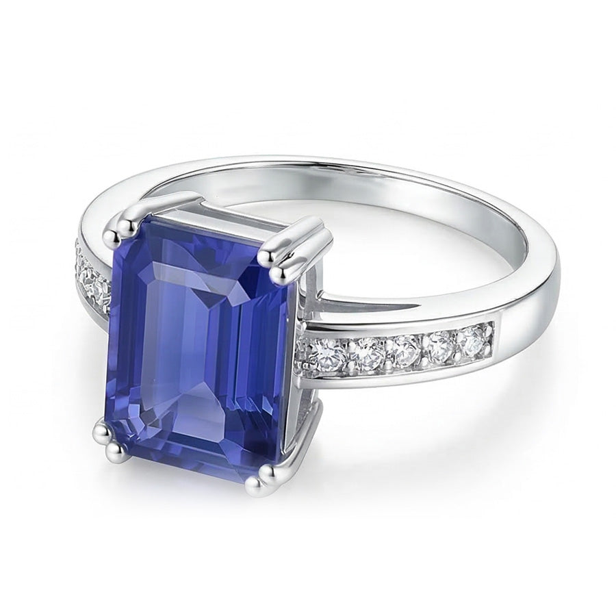 echter baguette diamant 3.25Karat ring Detailansicht