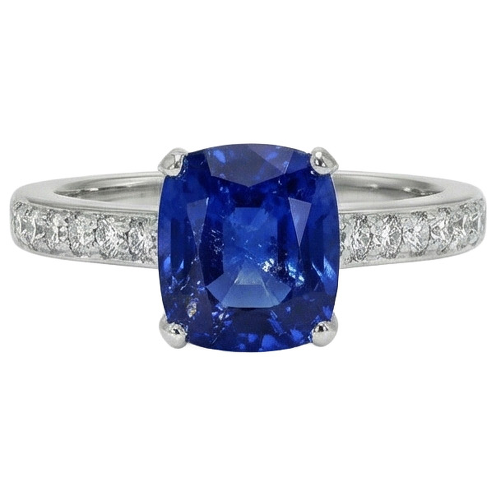 echter round diamant 6Karat ring Seitenansicht