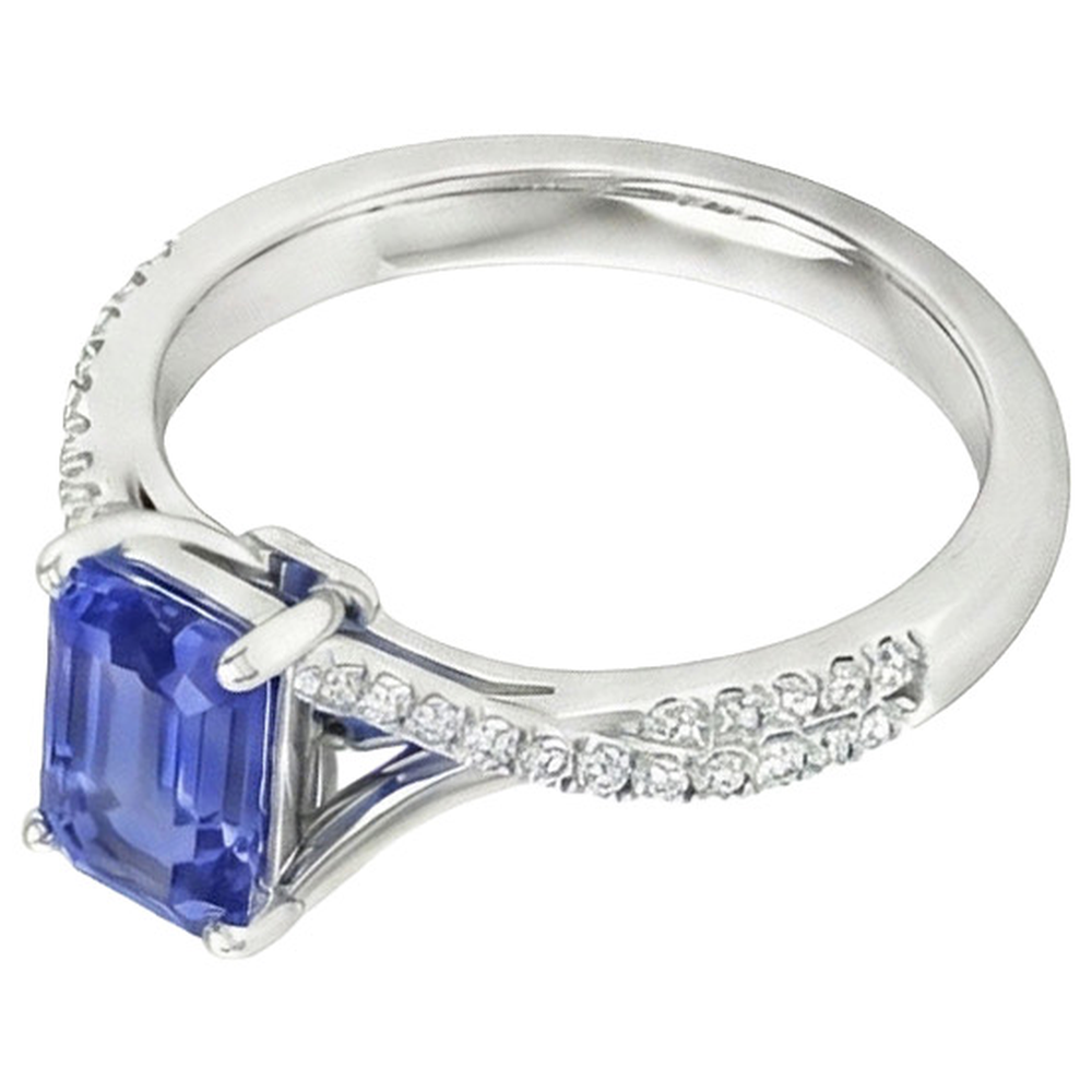 echter round diamant 5.25Karat ring Detailansicht