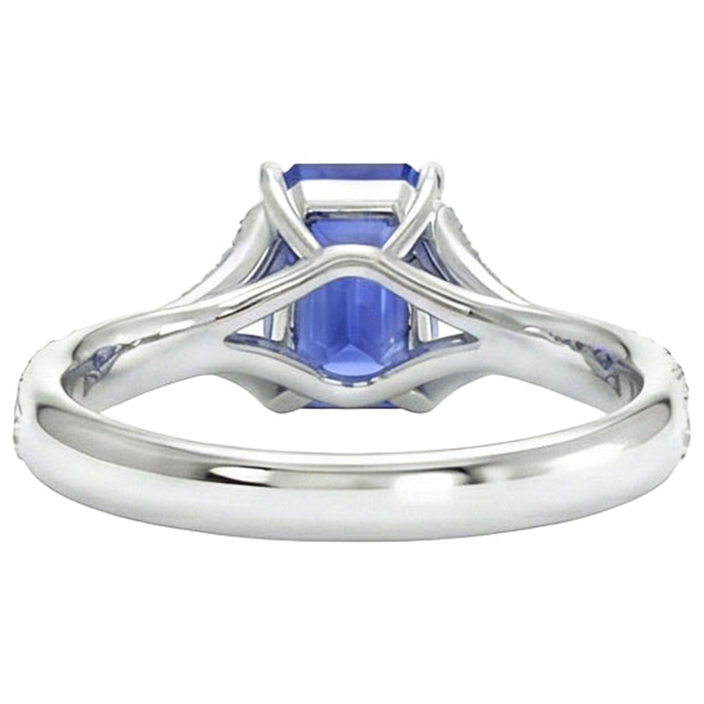 echter round diamant 5.25Karat ring Profilansicht
