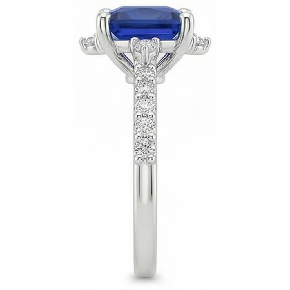 echter round diamant 6.25Karat ring Band Detail