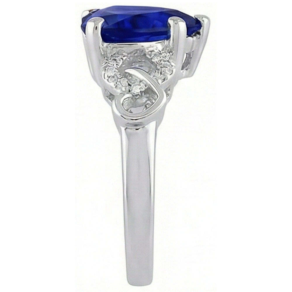 echter round diamant 3.50Karat ring Draufsicht