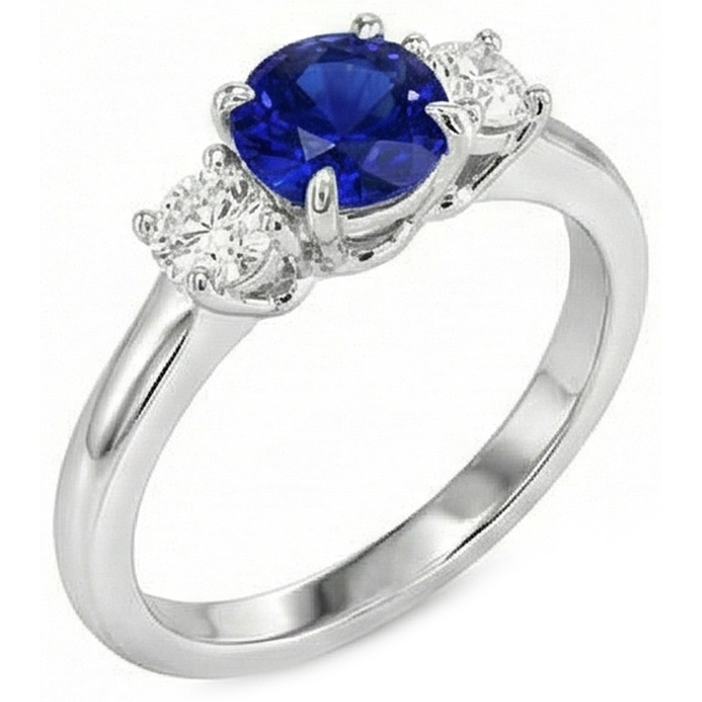 echter round diamant 2Karat ring Vorderansicht