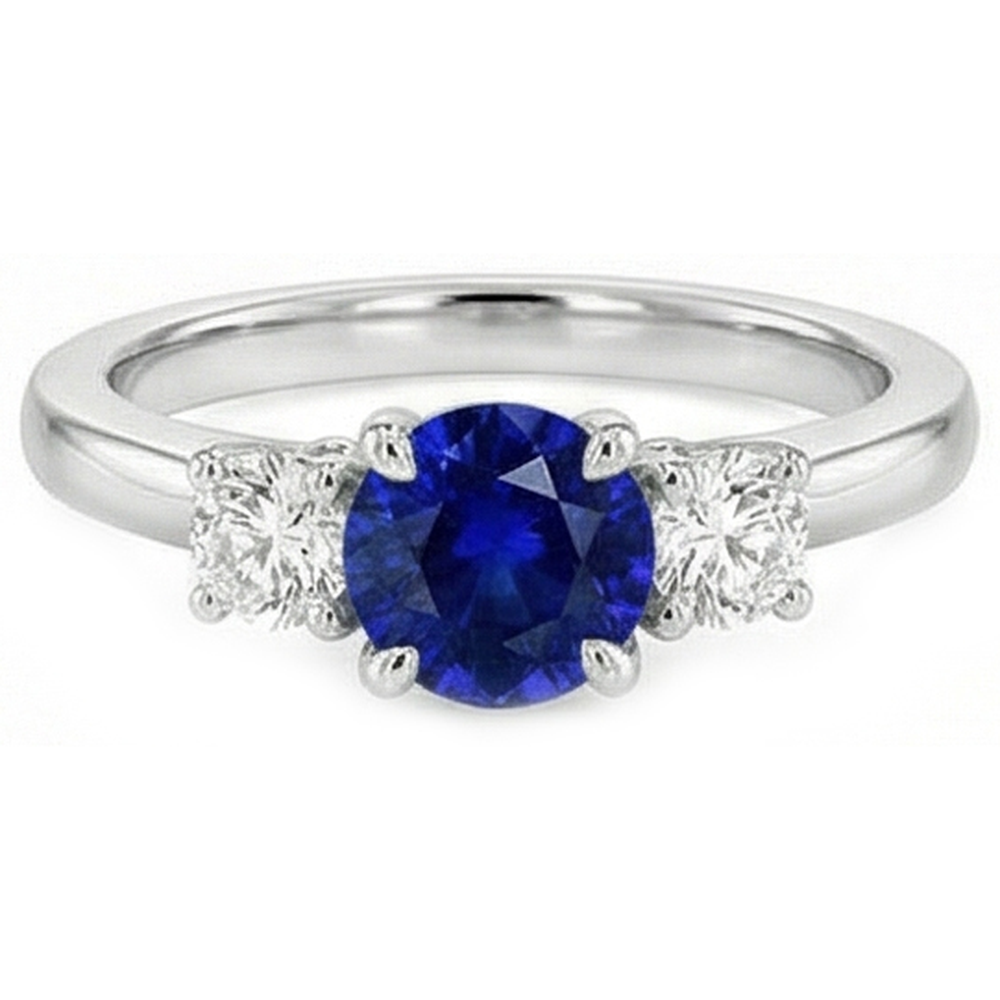 echter round diamant 2Karat ring Seitenansicht
