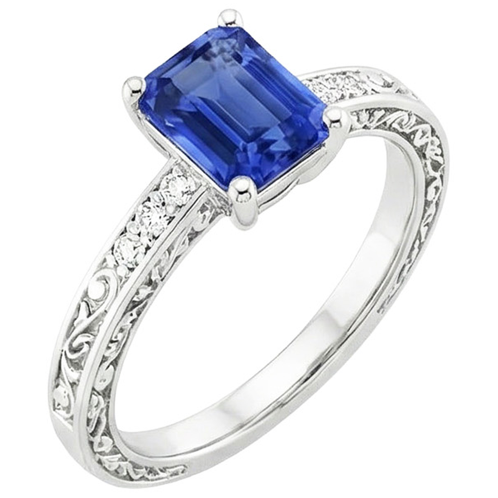 echter round diamant 3.50Karat ring Seitenansicht