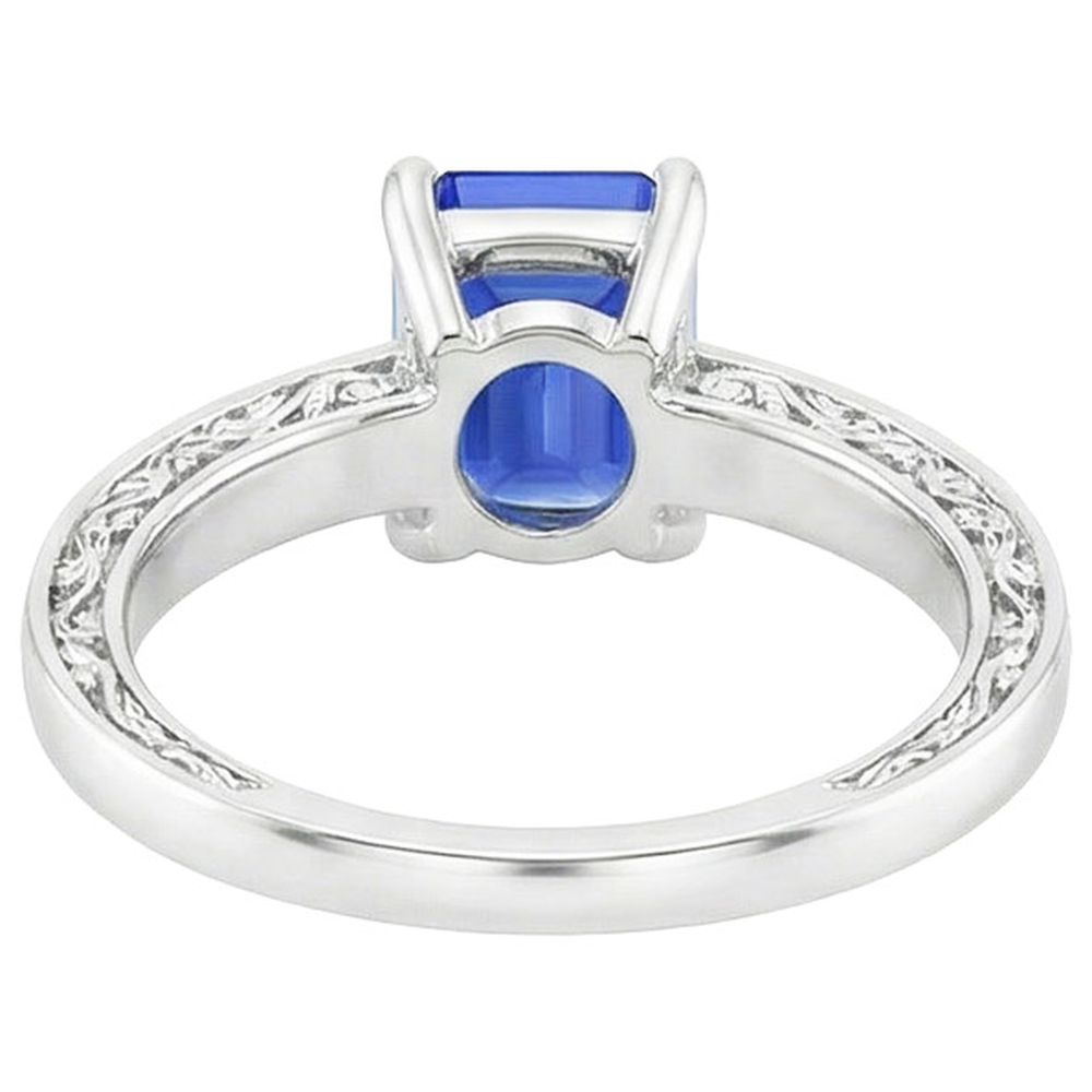 echter round diamant 3.50Karat ring Draufsicht