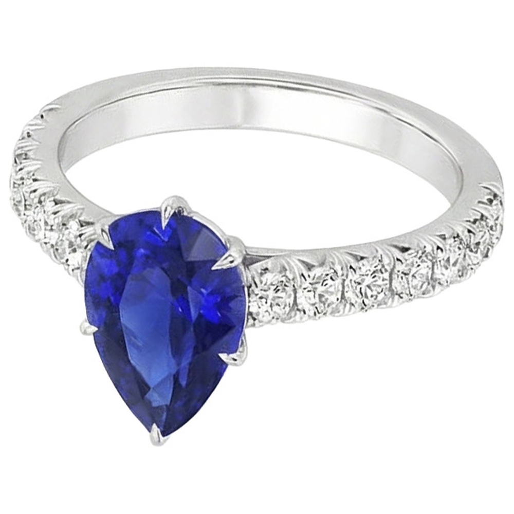 echter round diamant 5.50Karat ring Draufsicht