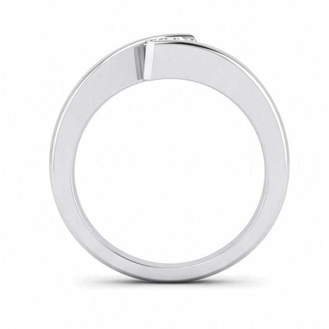 echter oval diamant 1.25Karat ring Profilansicht