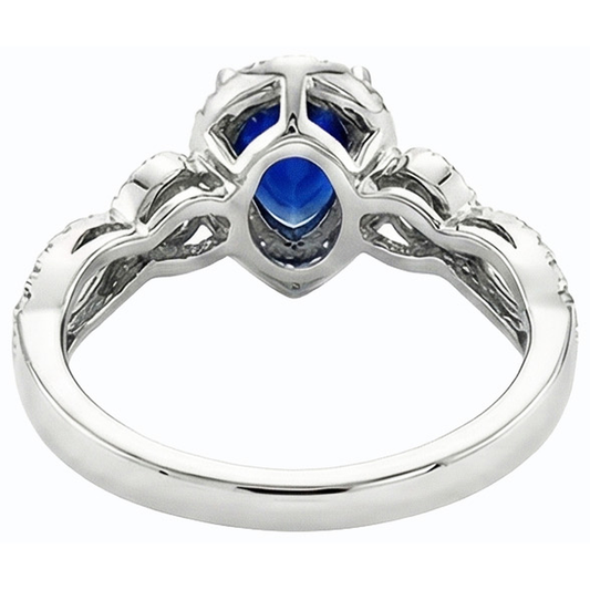 echter round diamant 4Karat ring Vorderansicht
