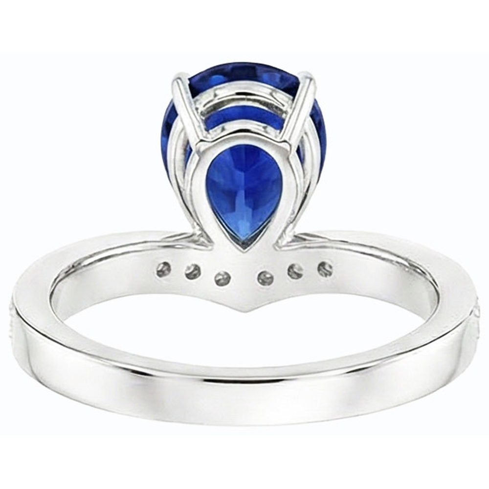 echter round diamant 4Karat ring Detailansicht