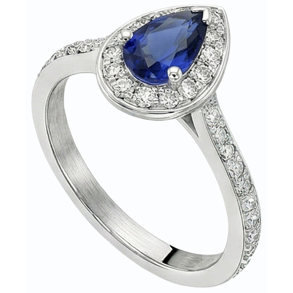 echter round diamant 4Karat ring Draufsicht