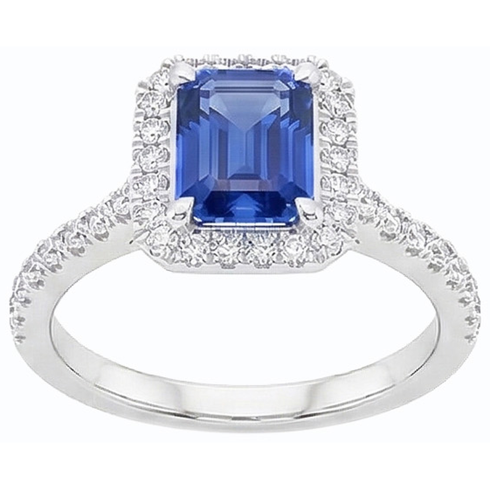 echter round diamant 3.50Karat ring Draufsicht