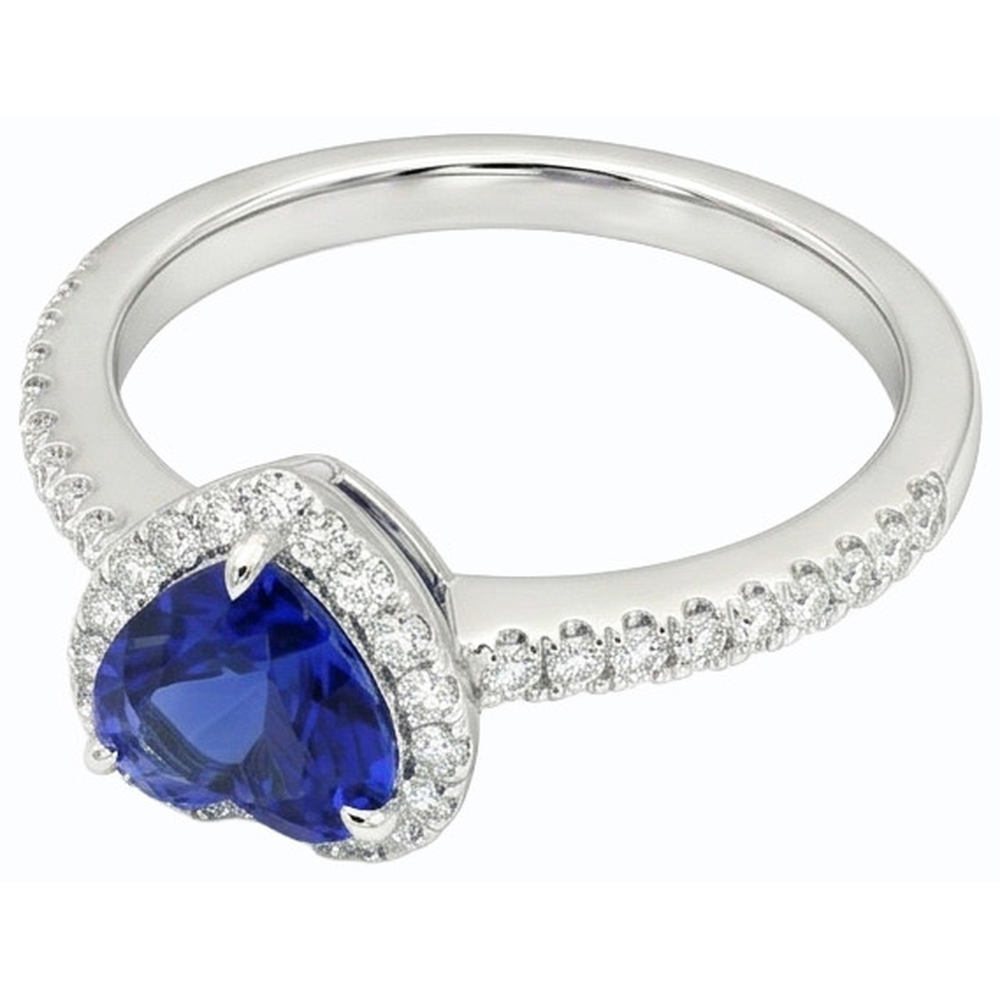 echter heart diamant 3Karat ring Detailansicht