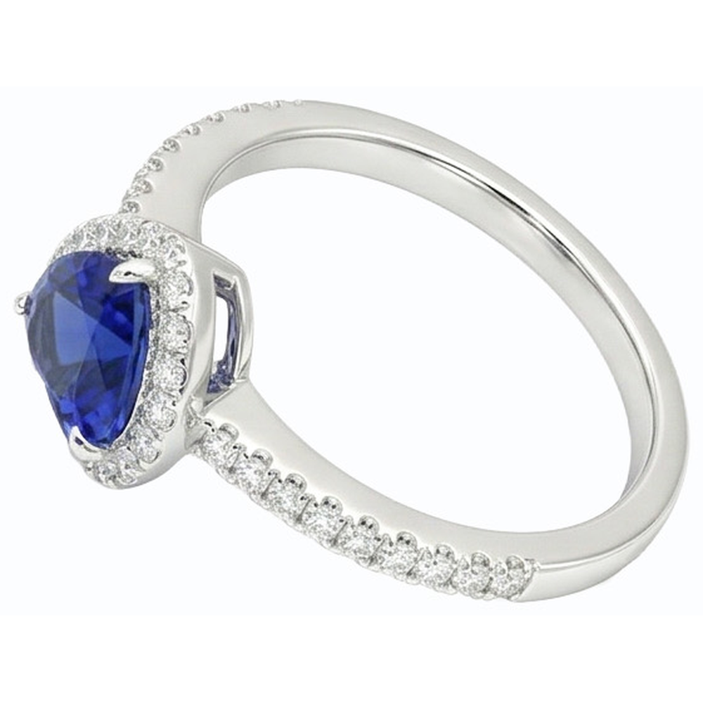 echter heart diamant 3Karat ring Draufsicht
