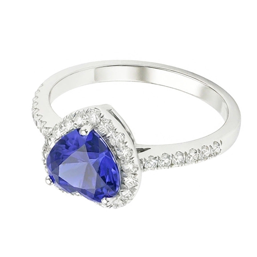 echter round diamant 3.50Karat ring Draufsicht