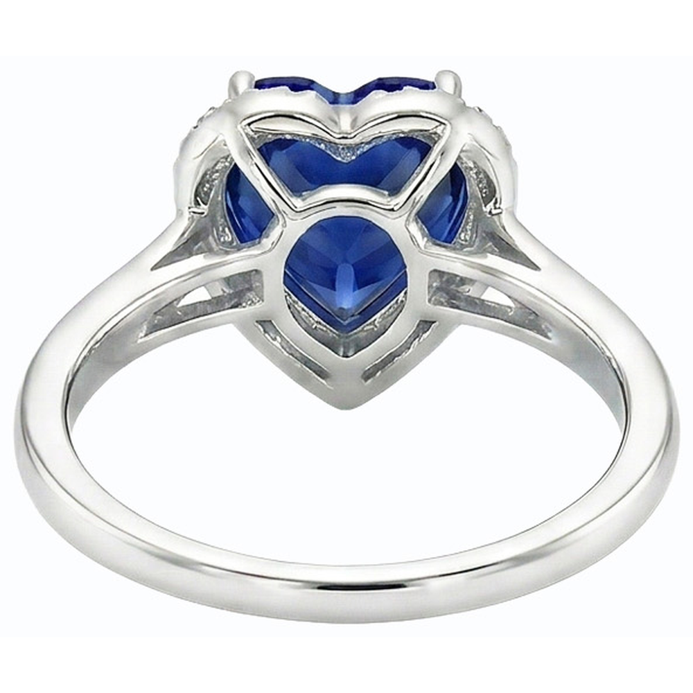 echter round diamant 3Karat ring Profilansicht