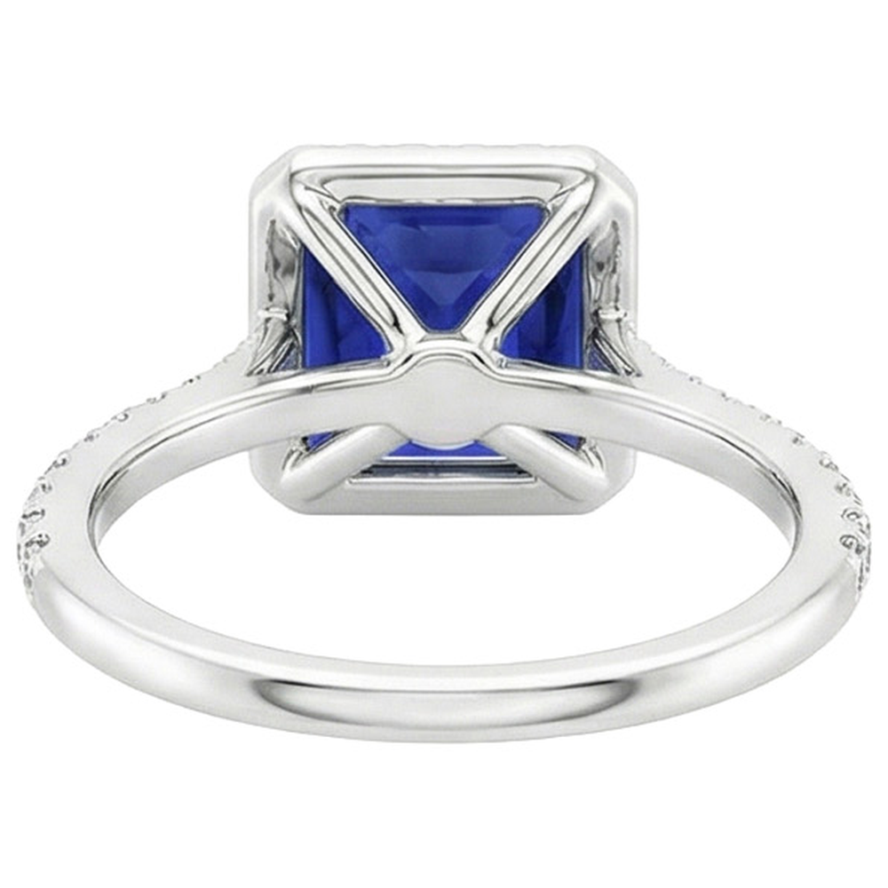 echter round diamant 6Karat ring Seitenansicht