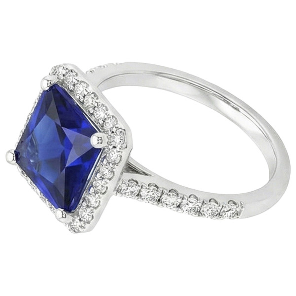 echter round diamant 6Karat ring Detailansicht