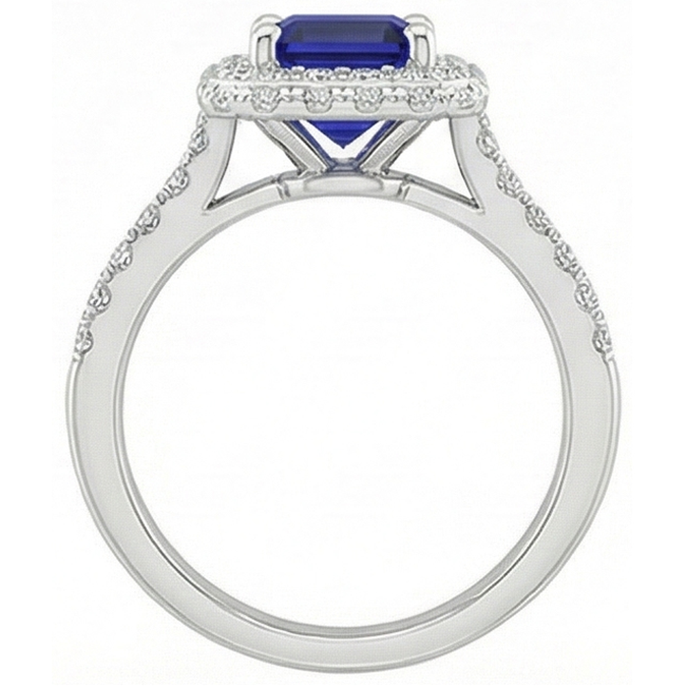 echter round diamant 4.25Karat ring auf Weiß