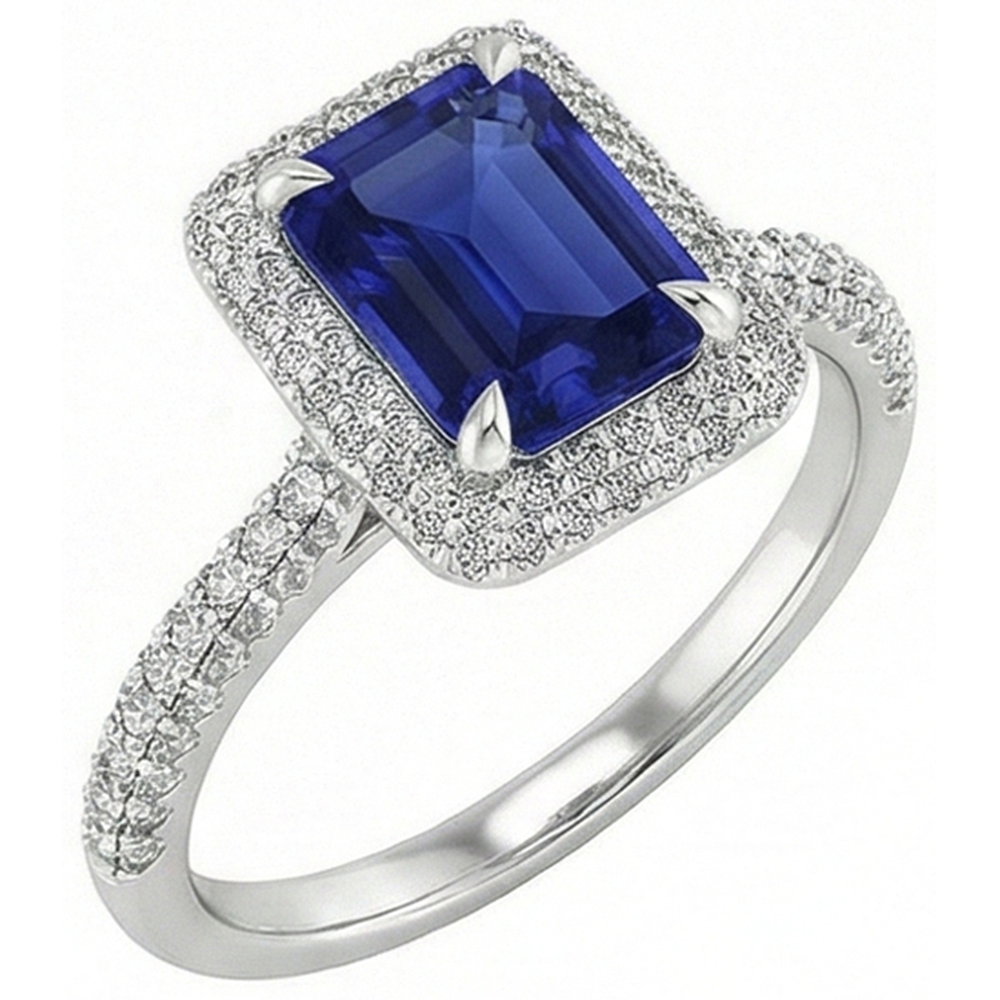 echter round diamant 4.50Karat ring Draufsicht