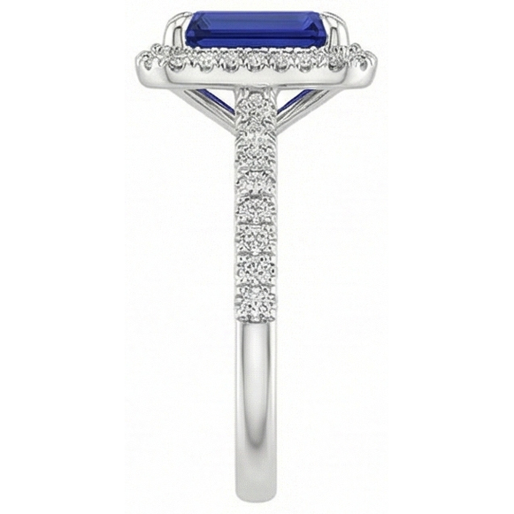 echter round diamant 4.50Karat ring auf Weiß