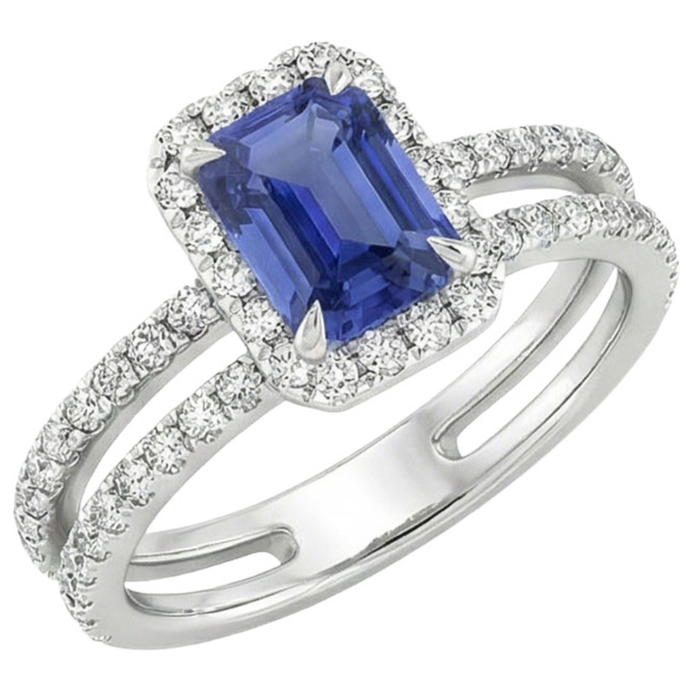 echter round diamant 5Karat ring Seitenansicht