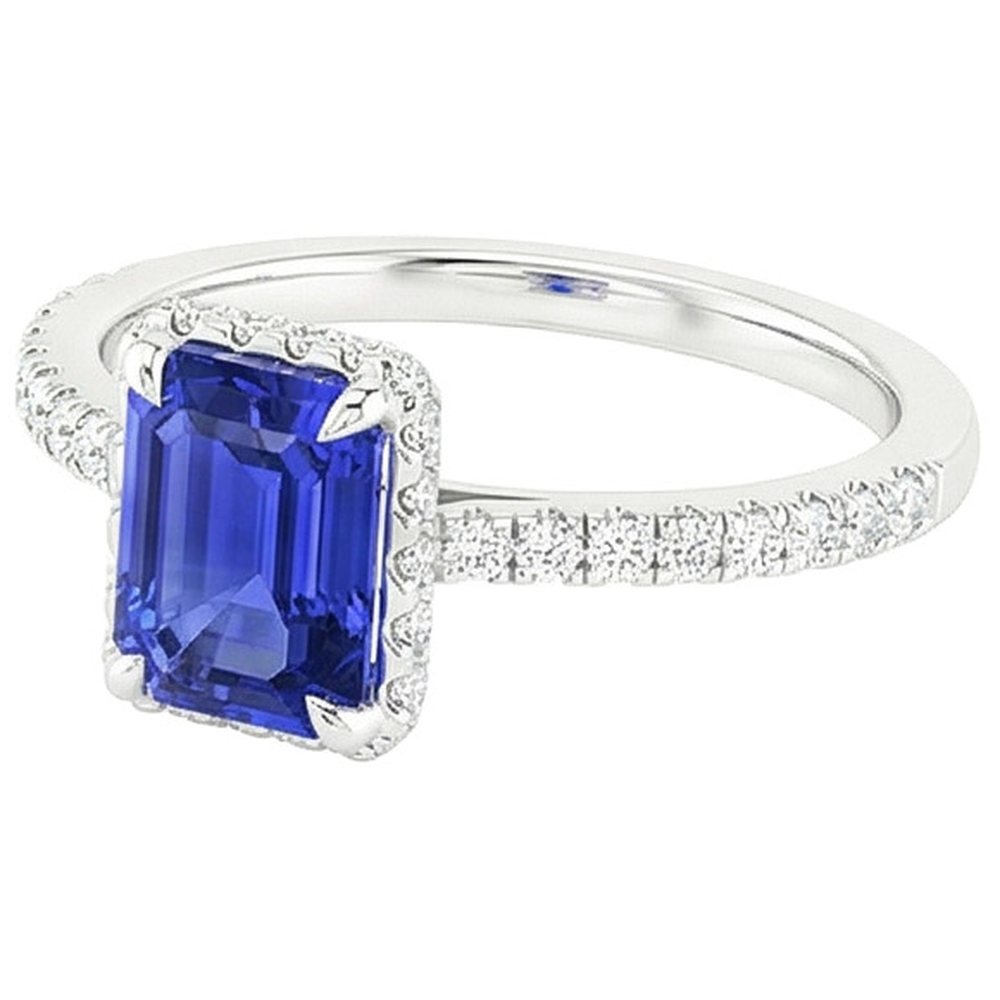 echter round diamant 4.25Karat ring Profilansicht