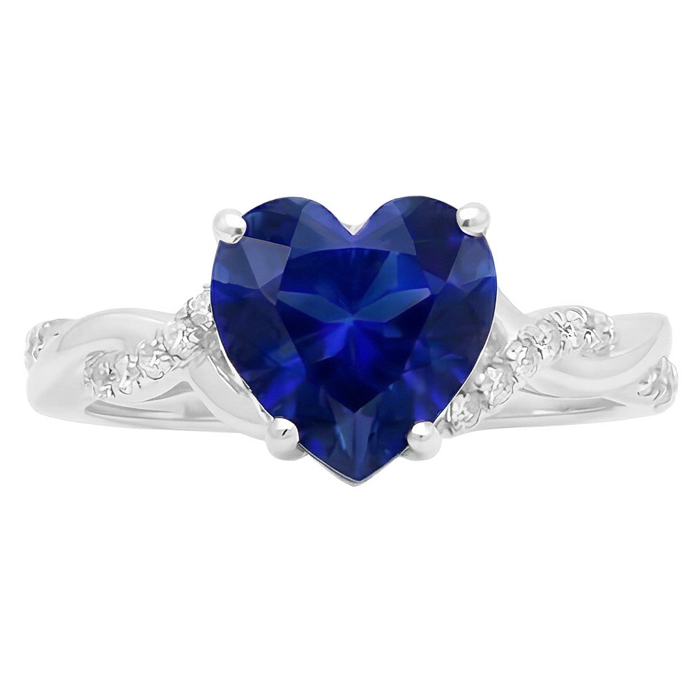 echter round diamant 3.50Karat ring Seitenansicht