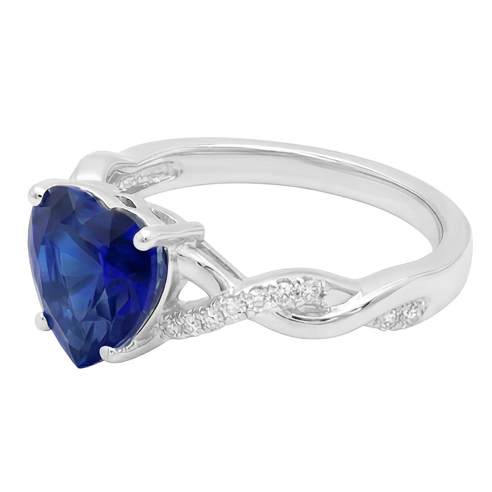 echter round diamant 3.50Karat ring Detailansicht
