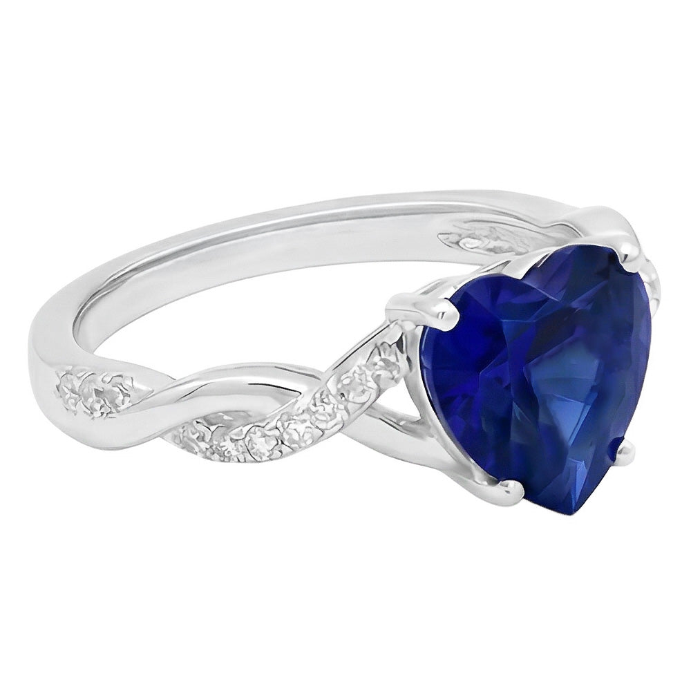 echter round diamant 3.50Karat ring Draufsicht