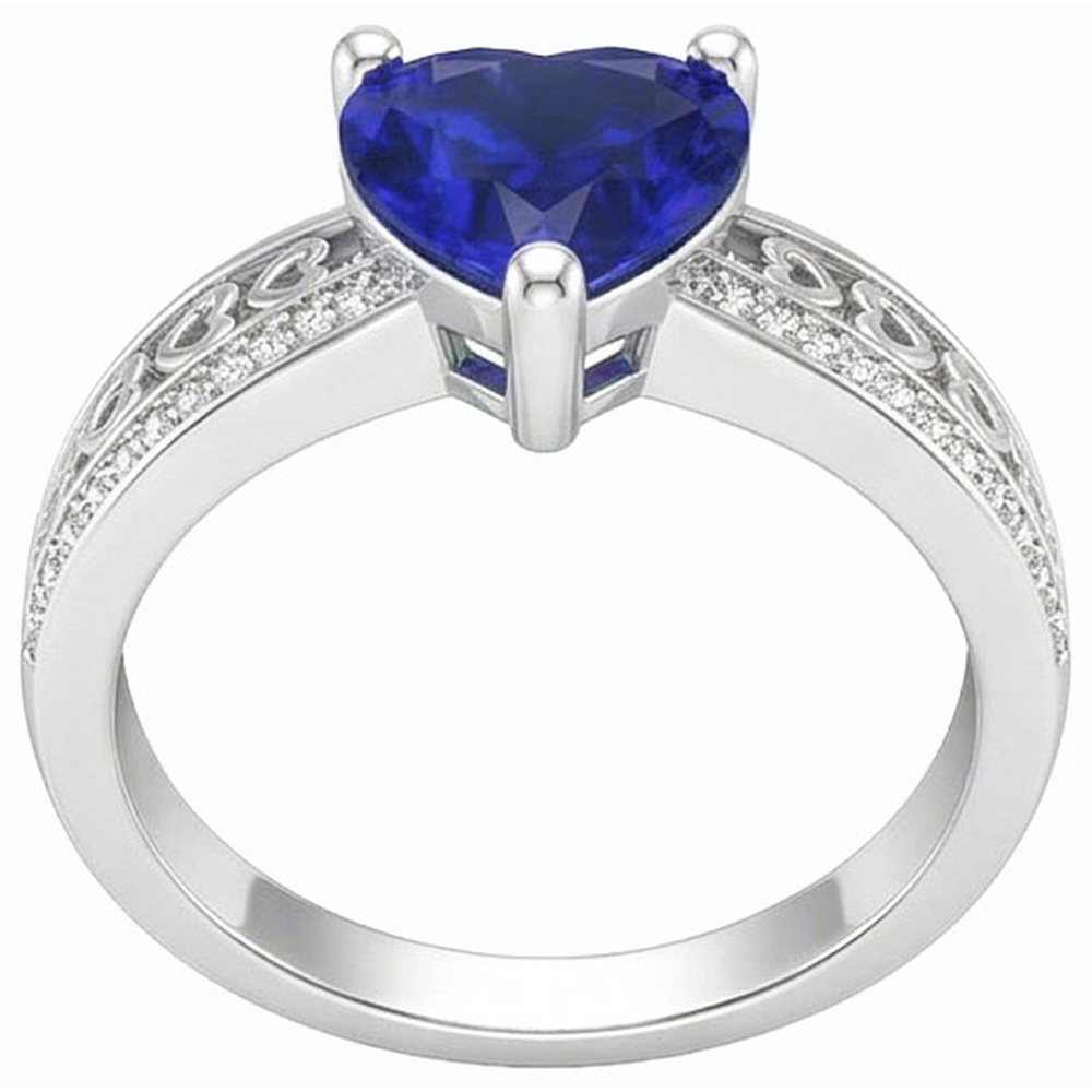 echter round diamant 2Karat ring Draufsicht